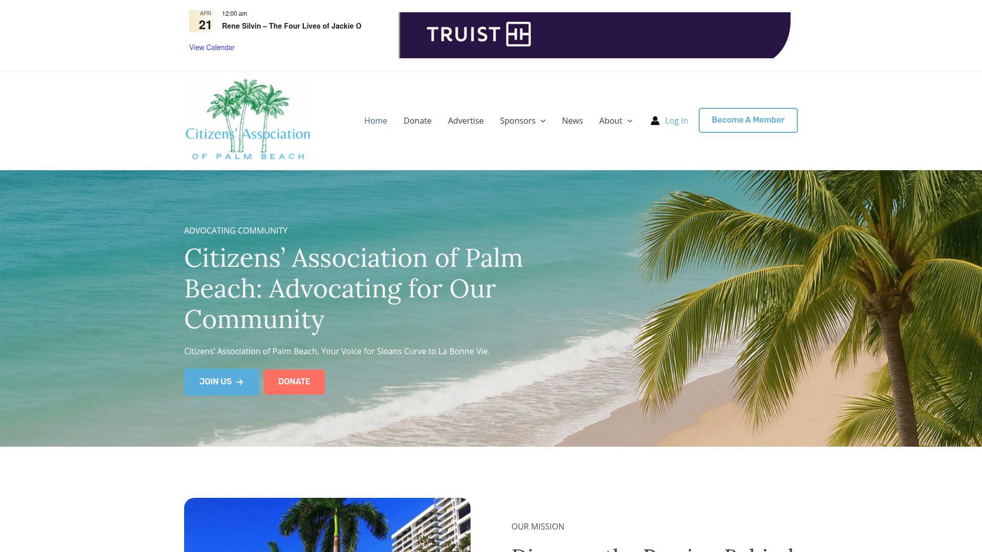 Citizens Association of Palm Beach — community advocacy and environmental preservation organization website