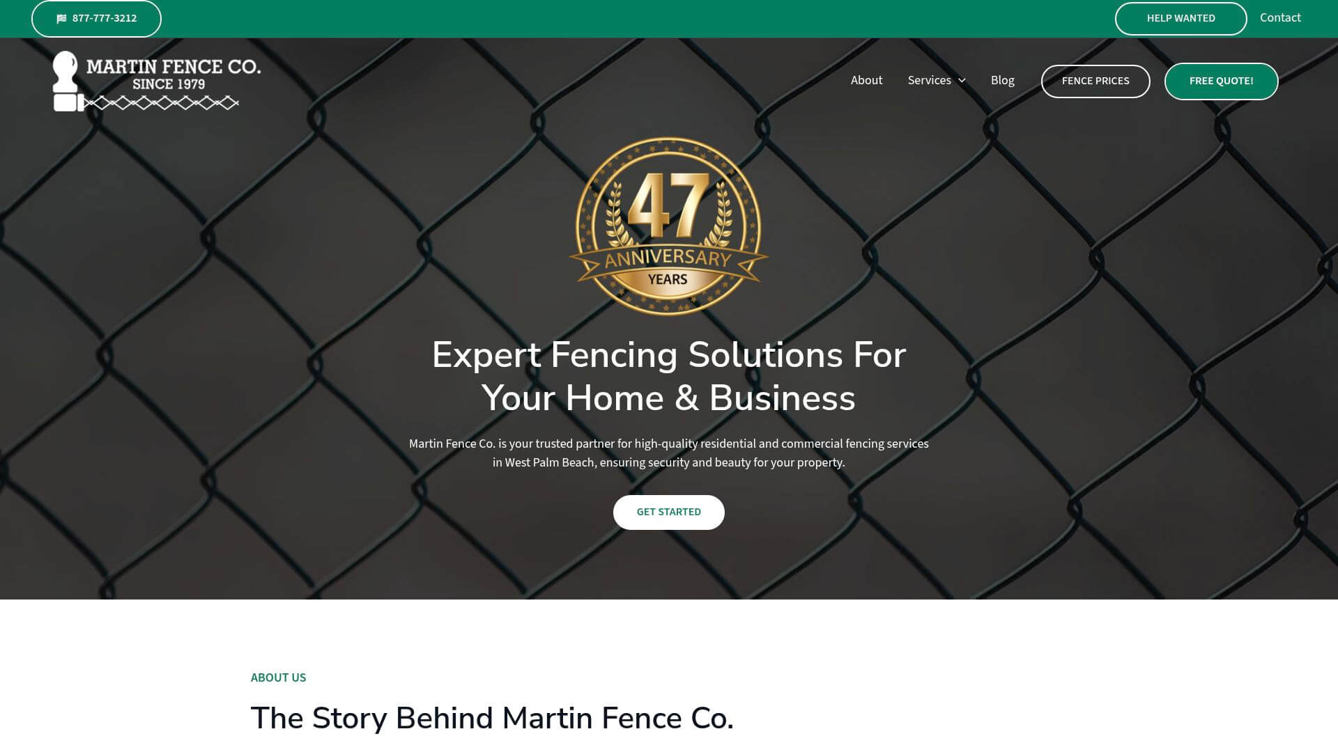Martin Fence Co. — vinyl metal and chain link fencing installation for residential and commercial customers