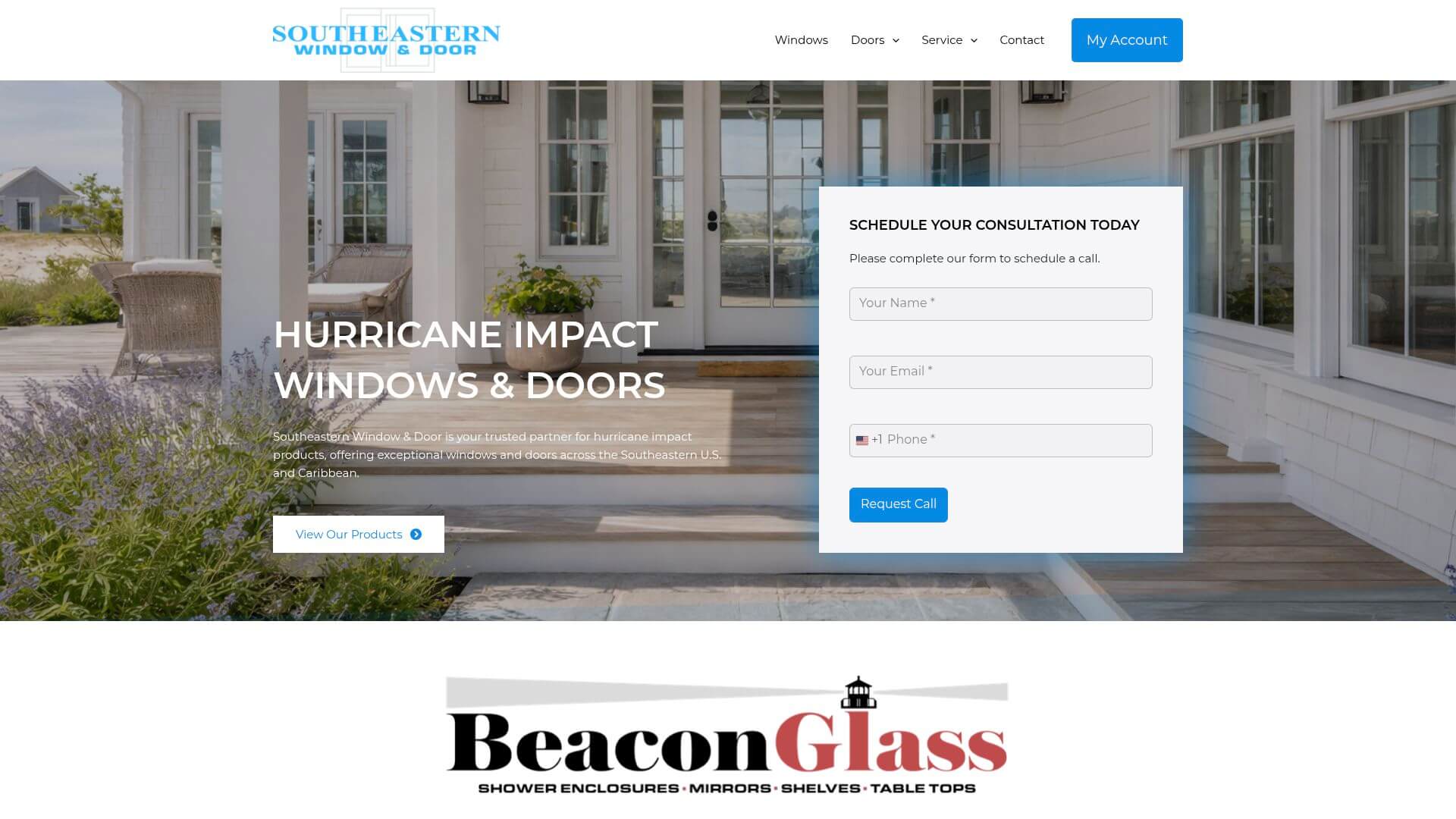 Southeastern Window and Door — hurricane impact windows and doors specialist with 50 years experience